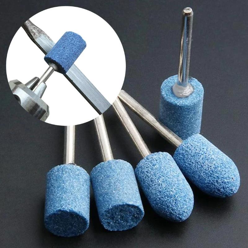 10Pcs Polishing Head Wheel Head Abrasive Mounted For Rotary Power Tools Electric Grinding Stone Wheel Dremel Accessories