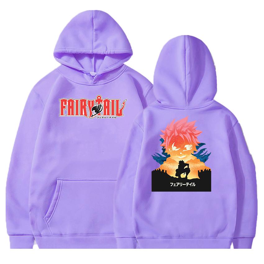 

Аниме Хвост Феи Одежда Нацу Графический Принт Худи Мужские Женские Толстовки Повседневная Свободная Уличная Одежда Харадзюку Унисекс Свитшот 4XL фиолетовый
