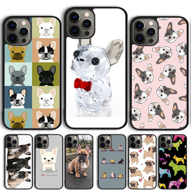 Cute French Bulldog yoga Coque Shell For iPhone 17 Air 15 16 14 13 12 Pro Max 11 Pro Max Plus Phone Case Cover