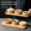 Yi Ai Disposable Biodegradable Cornstarch Round Food Container