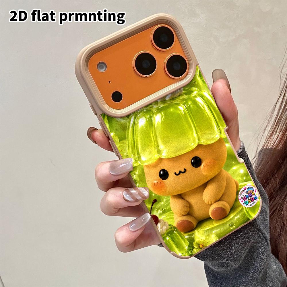 Phone Case: 2D flat lambskin suitable for iPhone 18, 17, 16, 15, 14, 13 Pro film protection case,cartoon dolls, Christmas and Halloween gifts