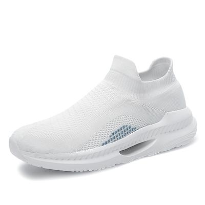 Casual Men's and Women's Running Shoes Sports Breathable Non-slip Flat Mesh Couple Trainer Training Fitness Walking Shoes