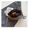 IELGY Soft Leather Drawstring Bucket Bag Retro Chain Shoulder Crossbody Fashion Embroidery Thread Pouch
