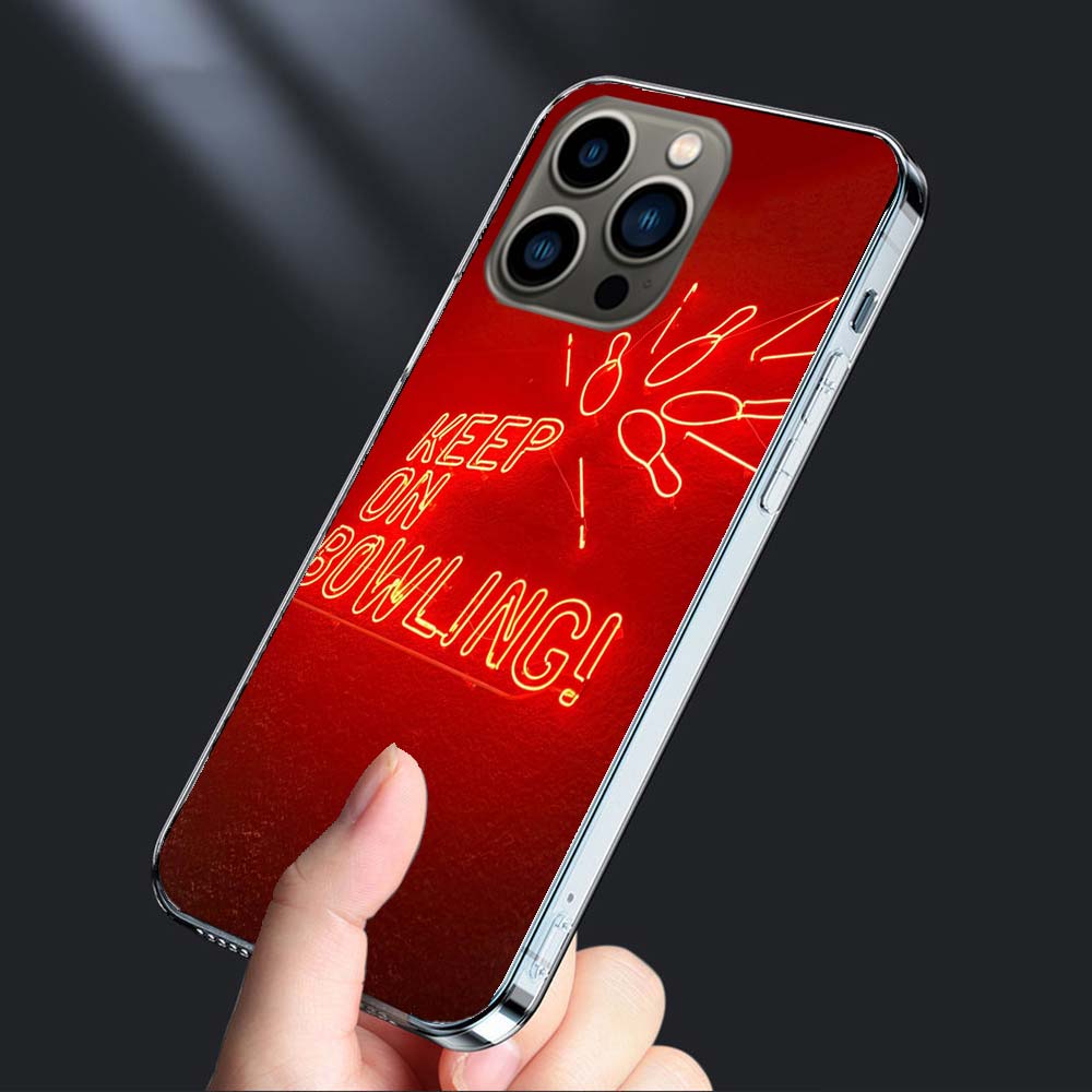 Bowling Entertainment Activities Phone Case For Iphone 16E 15 Pro 14 Plus 17E 16 17 Pro Max Air 11 12 13 Mini Shockproof Capa