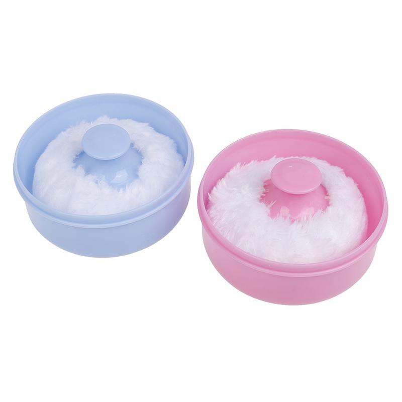 1 ks roztomilý dětský měkký kosmetický houbička na obličej a tělo, houbička na pudr, krabička, pouzdro, nádoba