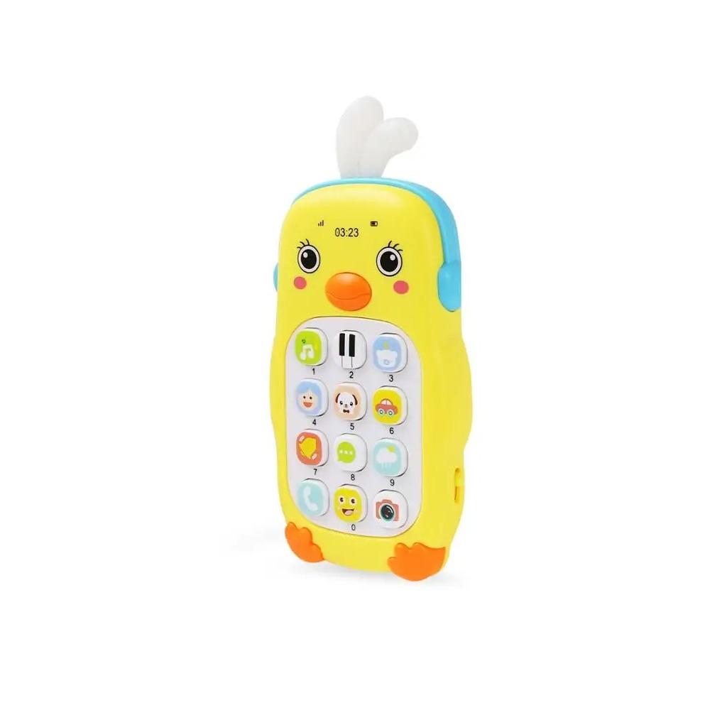 

Детский музыкальный мобильный телефон, мультяшный прорезыватель, телефон со звуком и светом, телефон, электронная игрушка, обучающие обучающие игрушки, подарки для детей жёлтый
