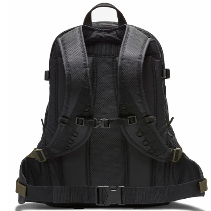 Nike Nylon Fabric Backpack Regular Unisex Black Gray Casual CK7510-010