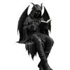 Dark Fantasy Reading Figurine Resin Shelf Sitter Statue for Bookshelf and Desk Display, Open Book Accent Figure