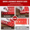A84E-Thread Checker, 42 Nut And Bolt Thread Checker, Bolt Size And Thread Gauge, Bolt And Nut Identifier Gauge