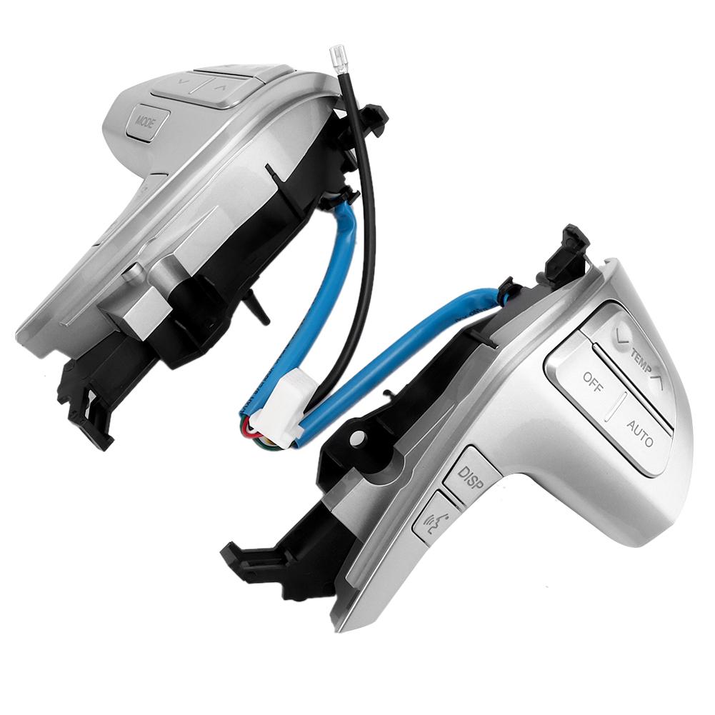 Multifunction Steering Wheel Buttons Switch Fits for Toyota Camry HighlanderSilver