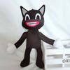 Adorable Black Cartoon Cat Plush Toy Stuffed Doll Perfect For Halloween Decorations