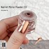 Champagne Gold & Silver Rose Mirror Nail Art Glitter Powder