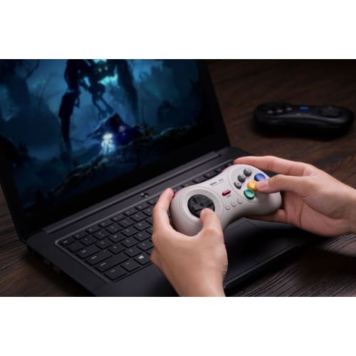8bitdo M30 Bluetooth Gaming Controller 6 Button Gamepad for Ns Switch Windows Android Macos Steam Respberry Pi  White