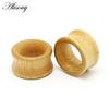 2 Stück Mode Flesh Tunnel Ohrstöpsel große Gauge Piercing Expander braun Bubinga Rosenholz 8mm-20mm Piercing Körperschmuck für Männer