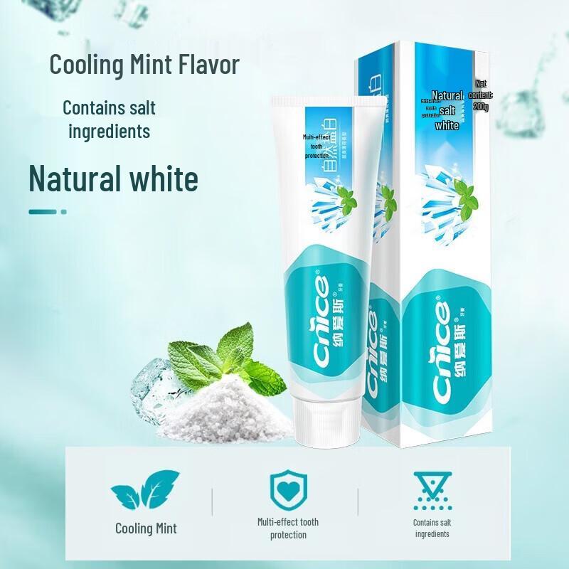 Nice Yichijie White Salt Peppermint Toothpaste 4-Pack