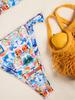 2025 Cross-Border European & American Sexy Print Bikini Swimsuit for Women