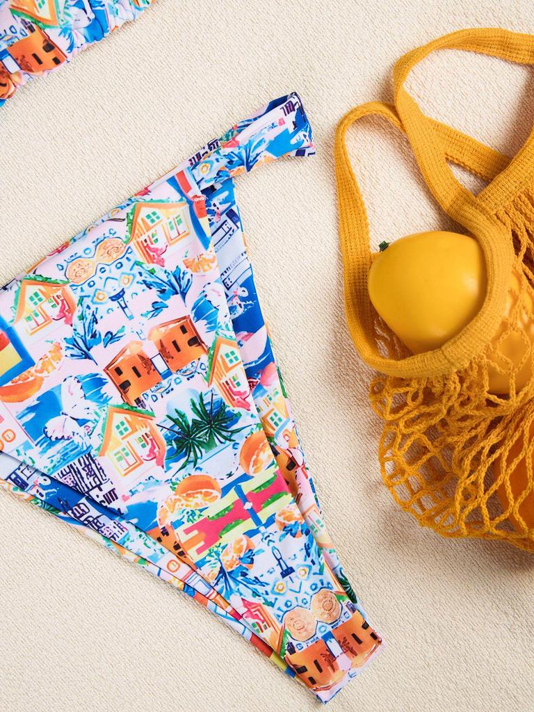 2025 Cross-Border European & American Sexy Print Bikini Swimsuit for Women