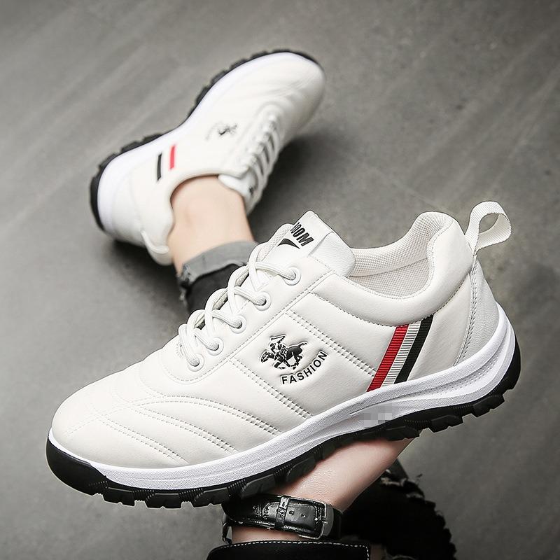 

2025 new sports shoes, running trend, casual, high-end, versatile, men s height increasing soft surface walking shoes 41 білий