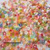Five-Petal Flower Nail Art Decorations - Mini Colorful Jewelry Accessories with Irregular Diamonds