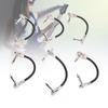 6 Pcs Guitar Effect Pedal Cable 15cm 6 Inch 1Celsius4 Inch Right Angle Guitar Patch Cable for Microphone Amplifier Keyboard