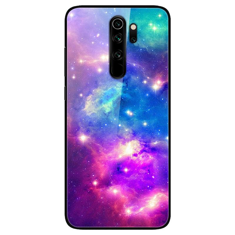 For Xiaomi Redmi Note 8 Pro Case Tempered Glass Fashion Lovely Phone Cases for Redmi Note 8 8T Note8 8Pro Back Cover Funda Coque