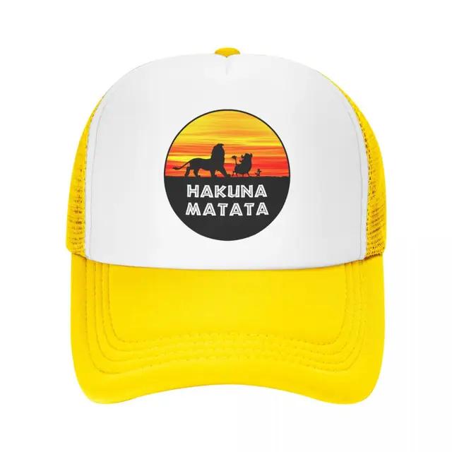 Classic Hakuna Matata Baseball Cap Unisex Women Adjustable Funny Timon Pumba Trucker Hat Sun Protection Snapback Caps