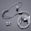 Auricolare anti-radiazioni acustico con tubo ad aria cavo da 3,5 mm con microfono e accensione/spegnimento