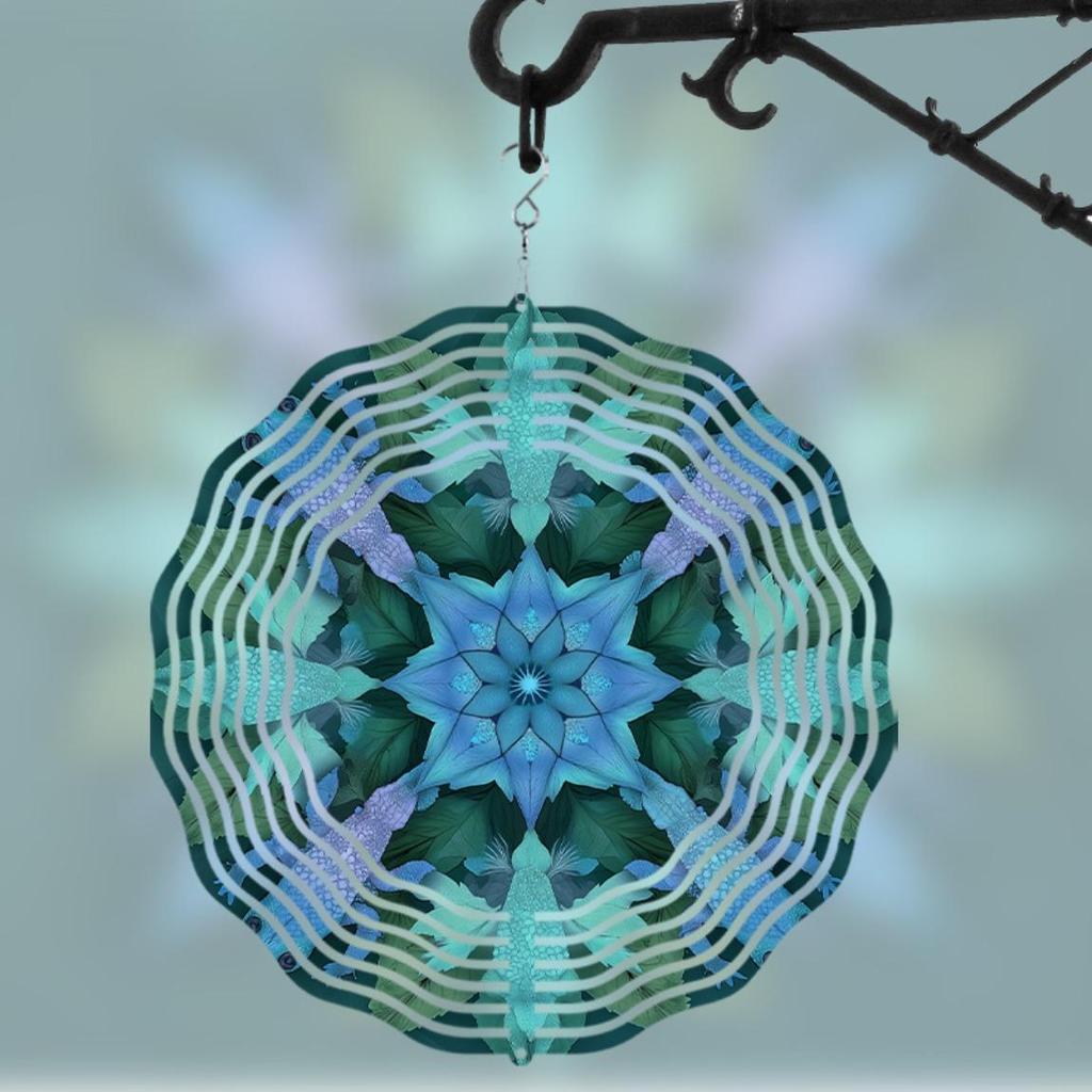 10 Inch Hanging Wind Chime for Outdoor Decor Dynamic Rotating Hook Design Perfect for Balcony Patio Garden Spring Summer Gift for Friends Family