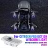 2PCS Led Car Door Welcome Light Projector Lamp Car Accessories For Citroen C3 Aircross C5 C4 Sega Berlingo Picasso C-ELYSEE C1