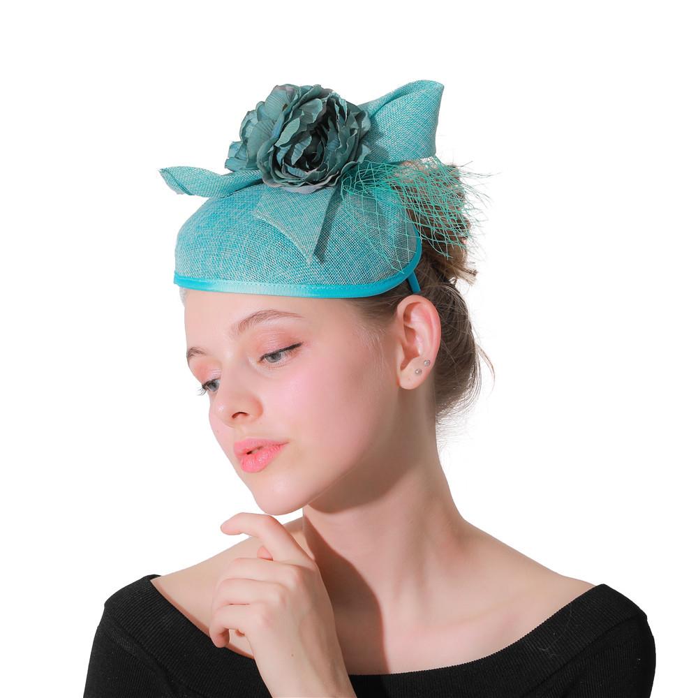 High-End British Afternoon Tea Mesh Top Hat Dinner Party Head Flower Bride Wedding Retro Headgear Studio