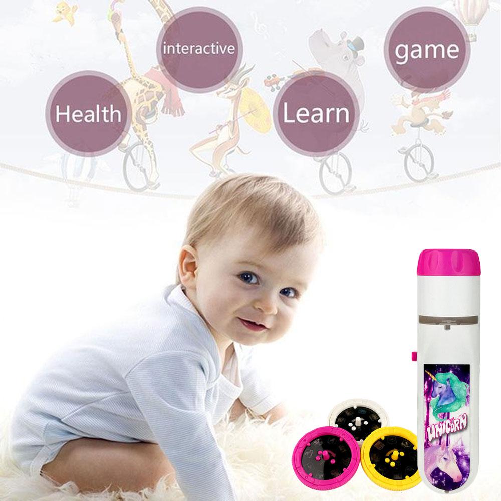 Puzzle Boy Girl Projection Glowing Toy Flashlight Torch