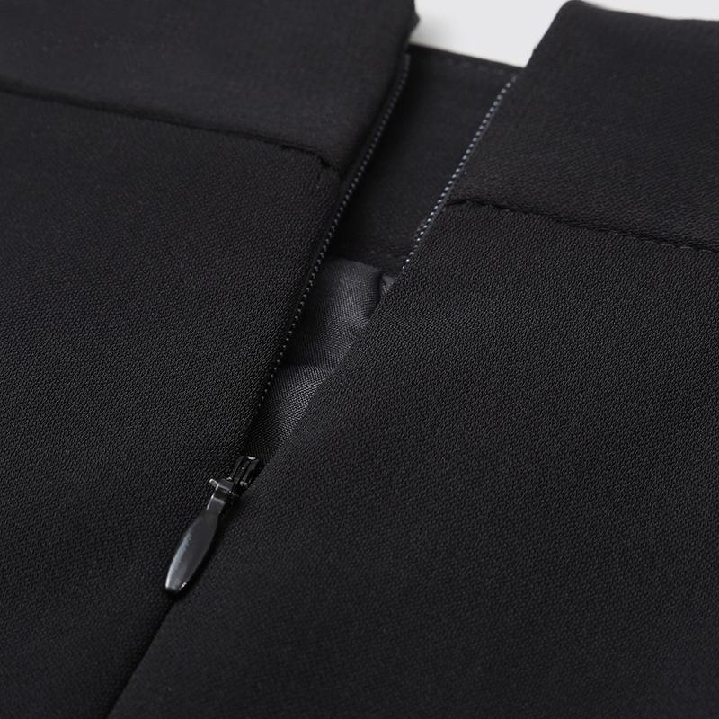 Eleganter Damen Bleistiftrock in Schwarz, knielang - Perfekt für Büro und Herbst/Frühling