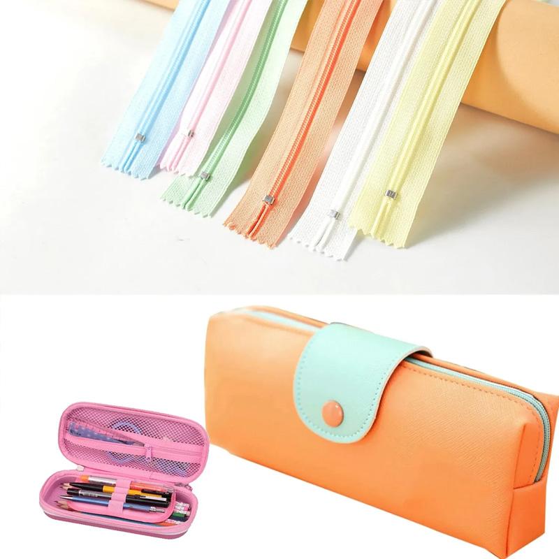 1PC Sewing Zips for DIY Clothing Single Open Tail 40cm Nylon Zippers Colourful Sewing Accessories 3#