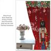 Kids Christmas Nutcracker Curtain Soldier Model Merry Xmas Window Treatments For Bedroom Living Room Snowflakes Winter Reddrapes