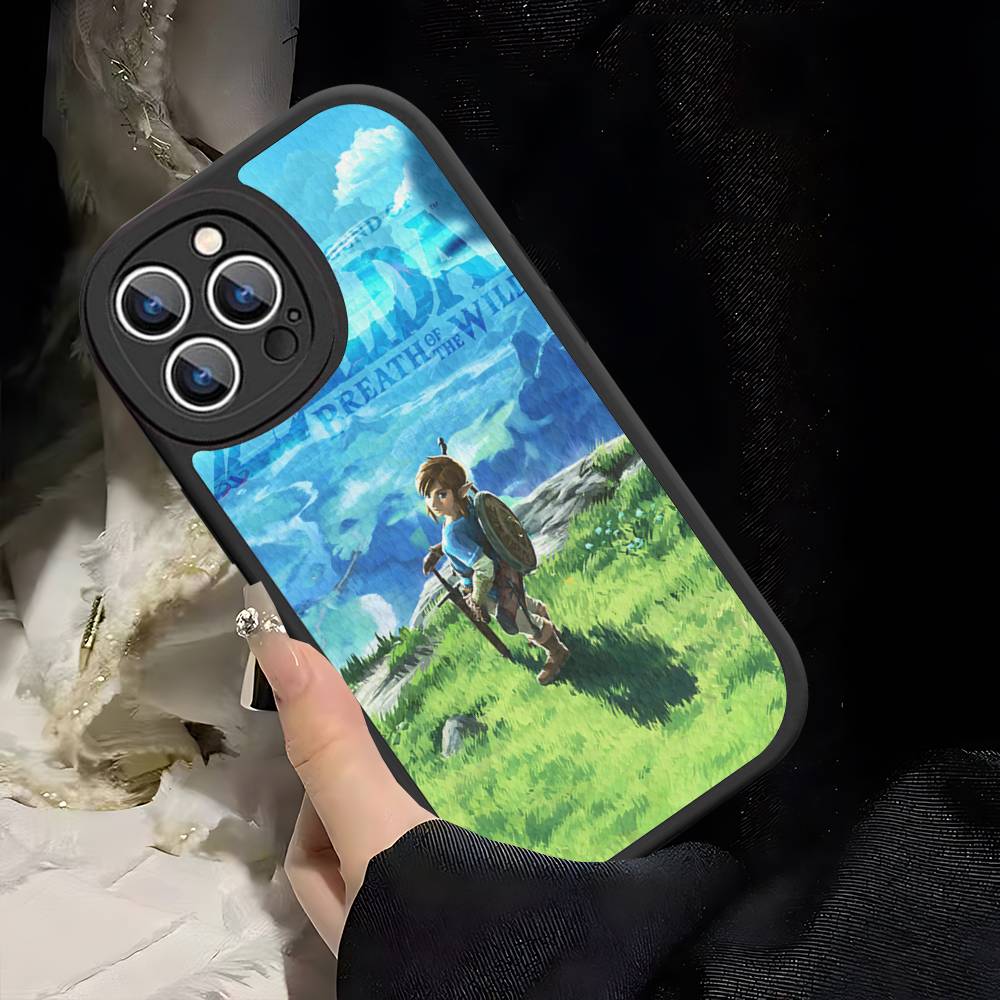 Hot Game The Legend Of Zeldas Leather Phone Case For IPhone 16 14 15 Pro Plus 13 12 11 Pro Max Silicone Cover