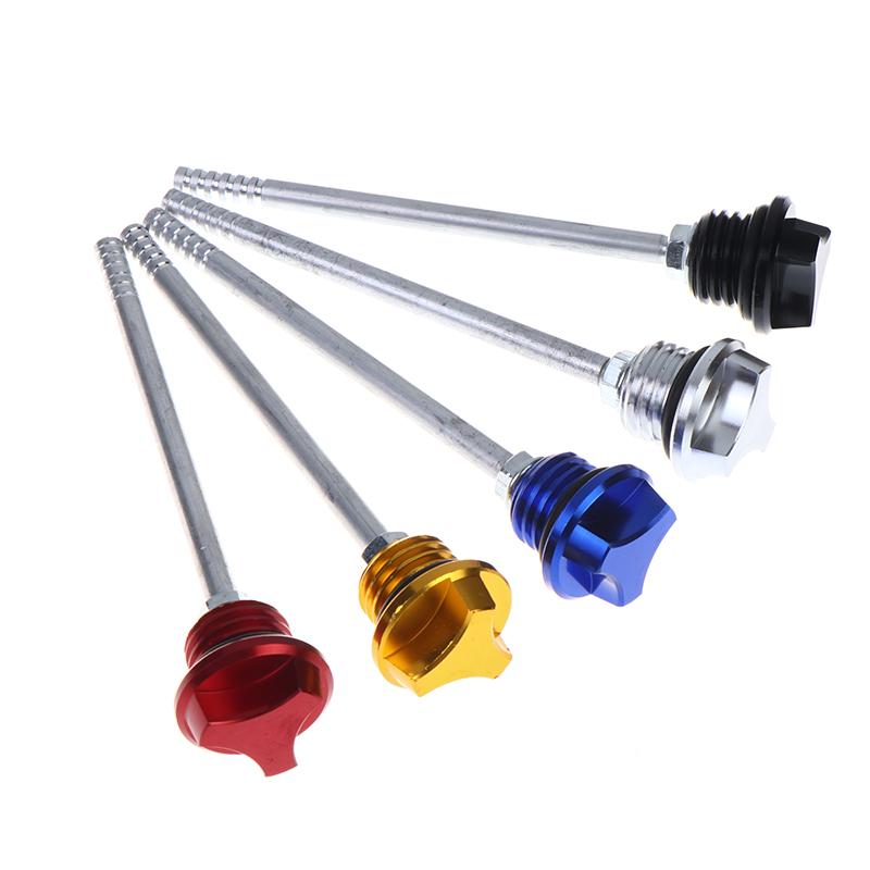Motorcycle Engine Oil Dipstick Cap Plug Oil Level Dipstick Cnc Aluminum Engine Level Indicator Motorcycle Accessories