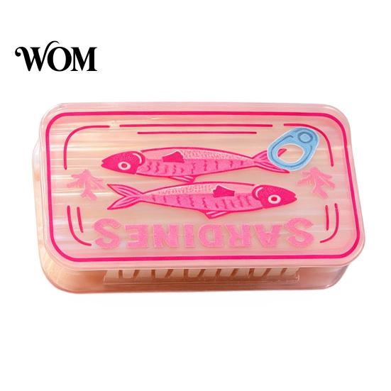 Shark Clip Ponytail Holder Wide Opening Hair Claw, Summer Sardine Can Design for Thick Clip, Ocean-Themed Beach Vacation Accessory Non-slip Claw