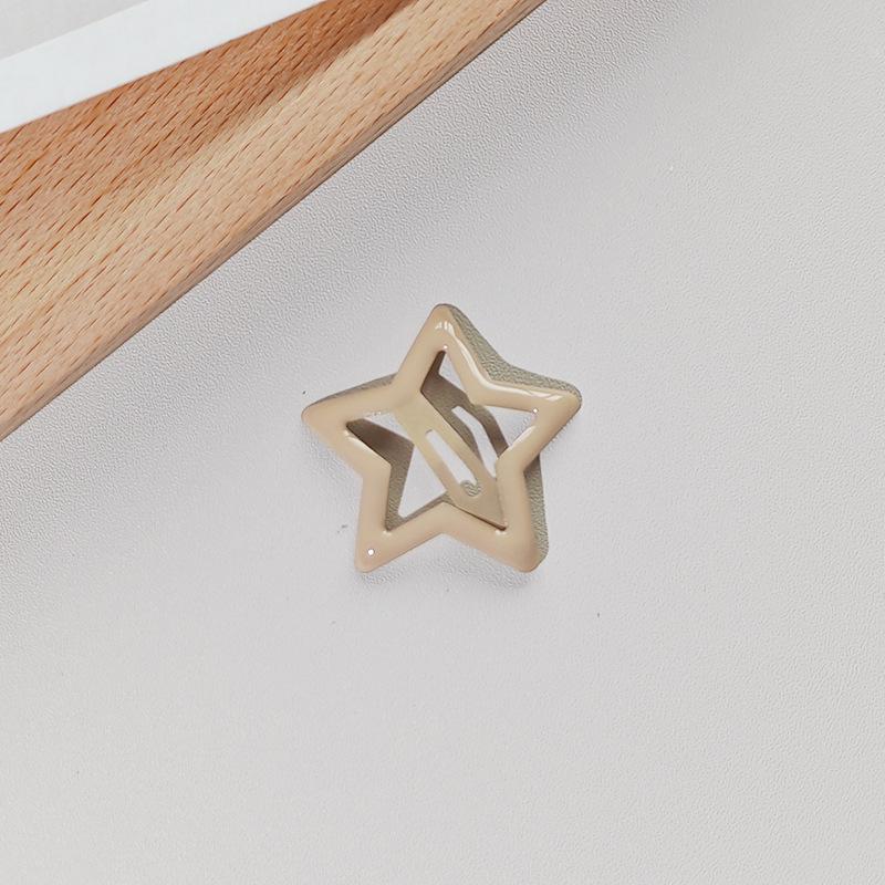 Colorful Star Hair Clips: Cute, Small, Five-Pointed Star BB Clips for Girls' Hair