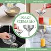 2Pcs Kitchen Funnels Set 5/6 Inch 304 Stainless Steel Oil Liquid Metal Funnel with 200/100 Mesh Strainer for Liquid Juice Wine