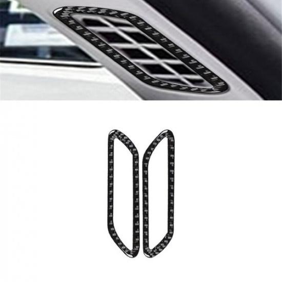 2Pcs Carbon Fiber A-Pillar Air Vent Outlet Cover For Ford Mustang Mach-E 21-22