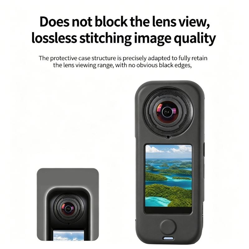 Premium Elastic Silicone Protective Cover For X4 Air Camera Case Shockproof And Scratch Resistant Lens Cover AntiSlip