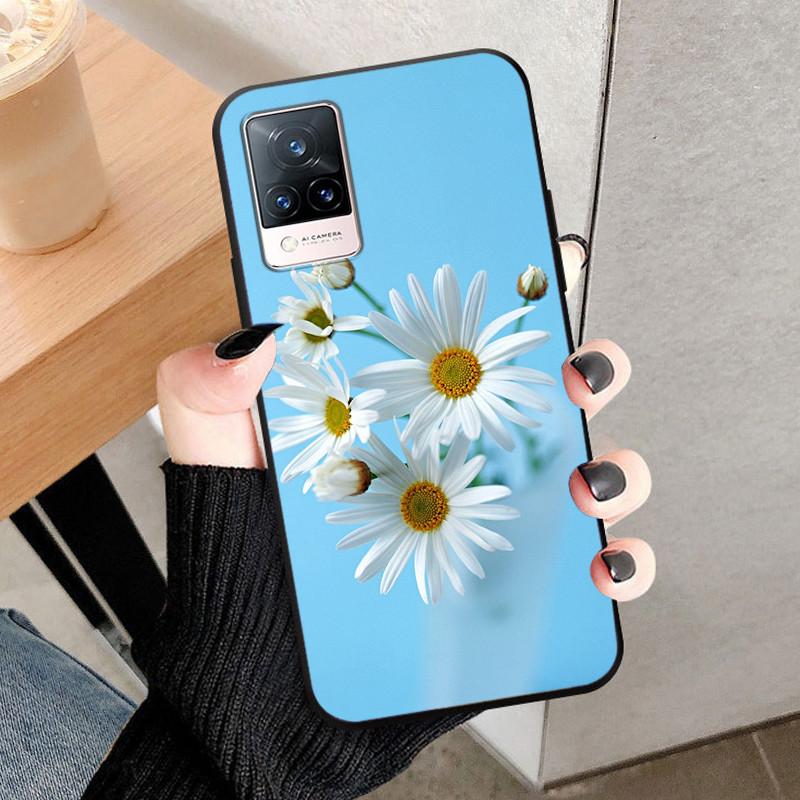 For Vivo V21 5G Case V2050 Silicone Soft Protective TPU Funda Cases for Vivo V21 4G Back Cover Bumper for VivoV21 V 21 5G V21E
