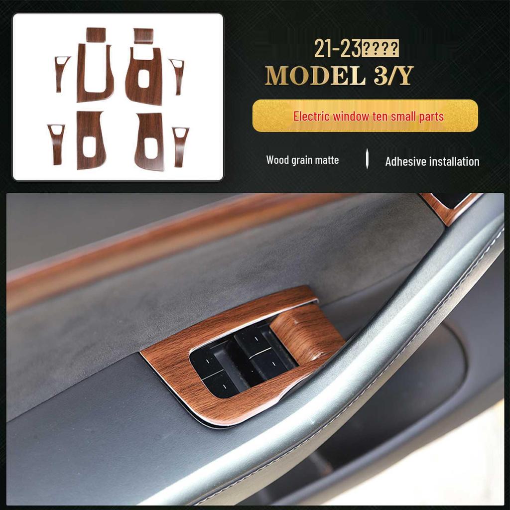 Carbon Fiber Interior for 2021-2023 Tesla Model 3/Y Steering Wheel & Console