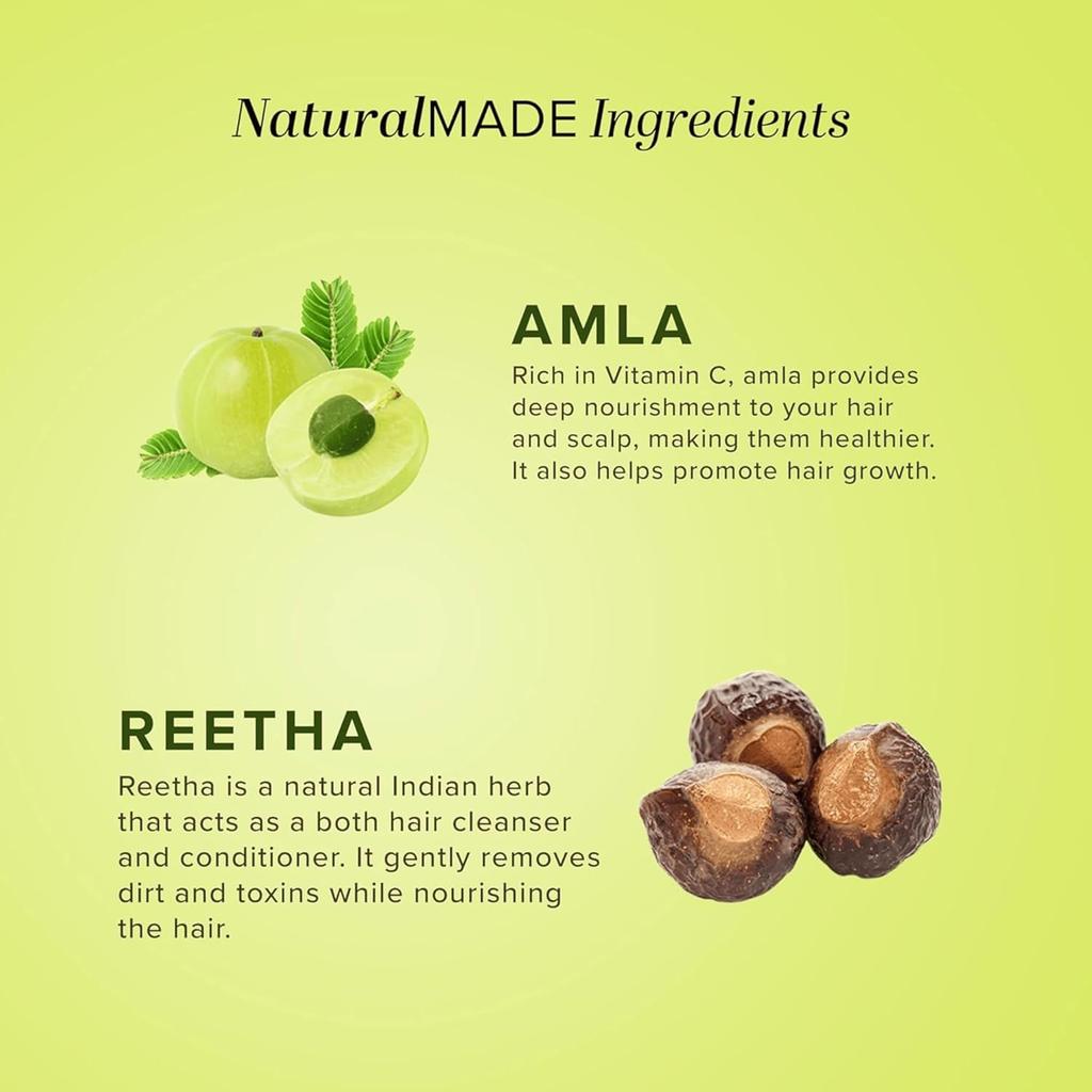 KHADI NATURAL Amla & Reetha Hair Conditioner For Hair Fall Control & Frizz Care For Dry Damaged Hair 210 Ml