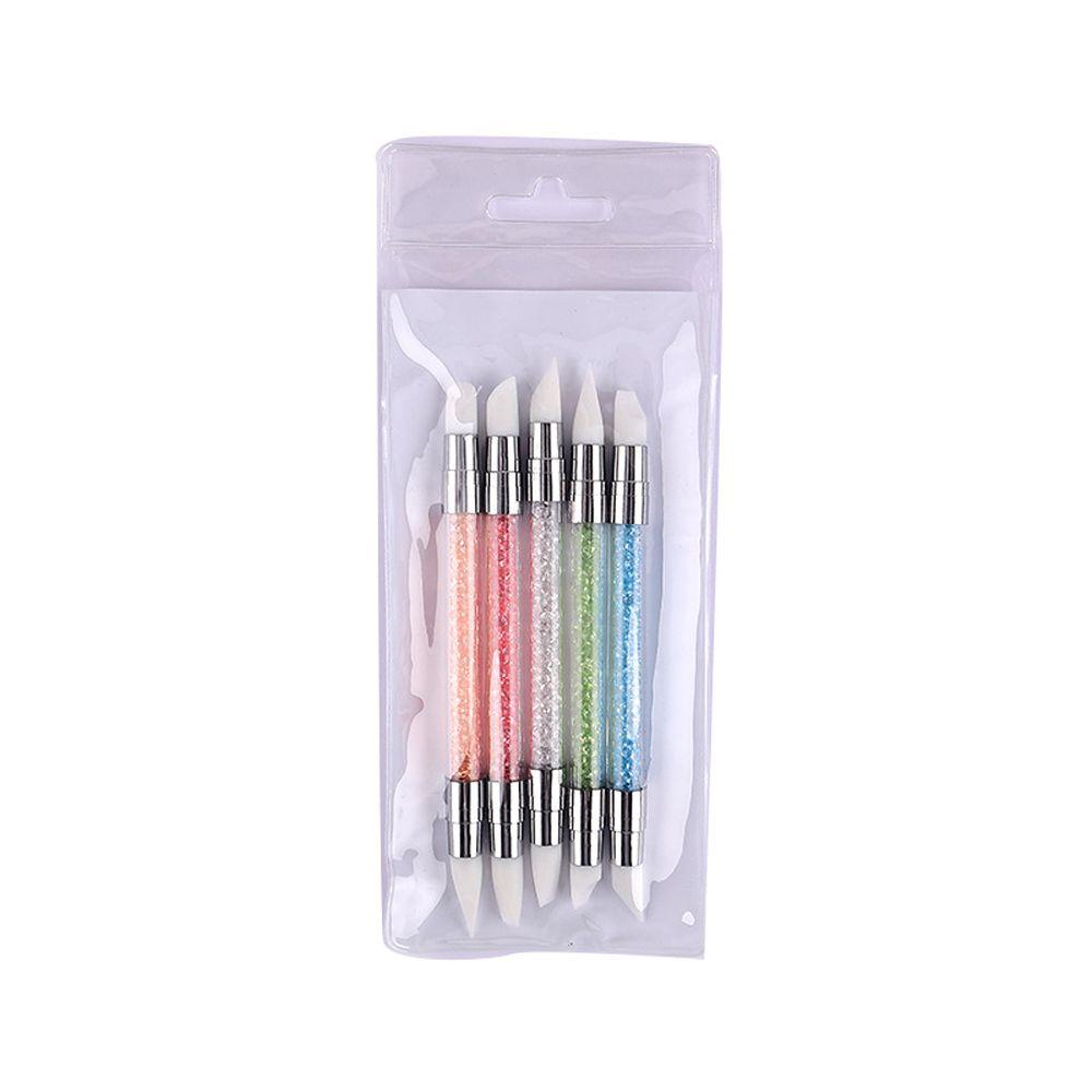 Tool Dotting Nail Art Pen DIY Silicone Nail Brush Painting Brushes Carving Pen Sculpture Pen