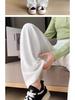Drapey High-Waisted Slimming White Pants - Summer Versatile Casual Wear for Women