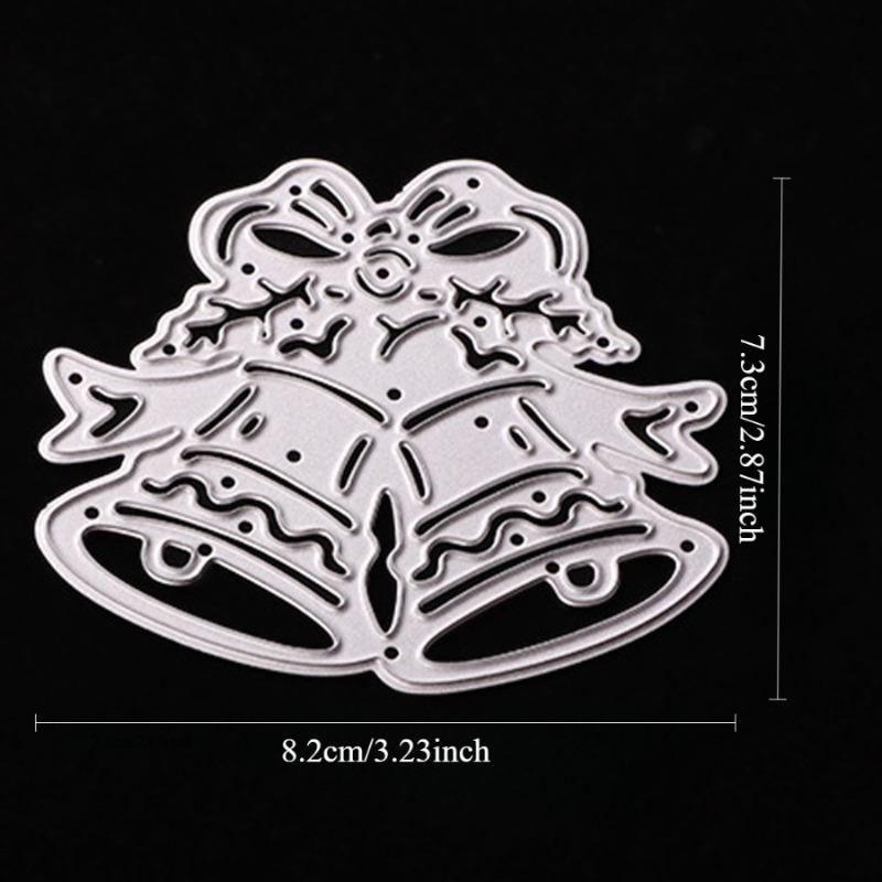 1PC Metal Cutting Dies Christmas Jingle Bell DIY Stencil Decorative Scrapbooking Craft