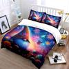 Colorful Gnome and Floral Set Bedding Duvet Cover Set Duvet Cover Pillowcases (1 * Duvet Cover 2 * Pillowcases, without duvet insert)
