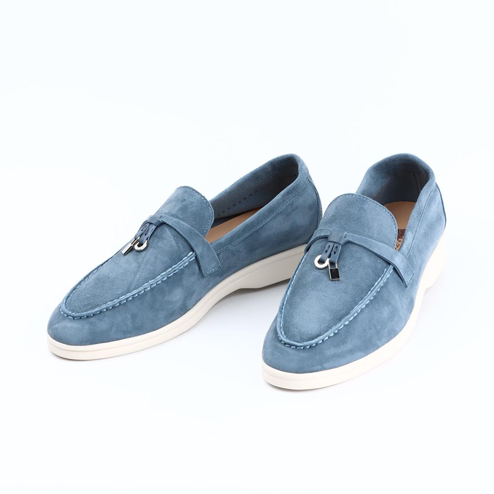 Suede Leather Women's Loafers 2023 Summer Slip-on Causal Moccasin Shoes Comfortable Sneaker Lazy Shoes for Men Top Quality