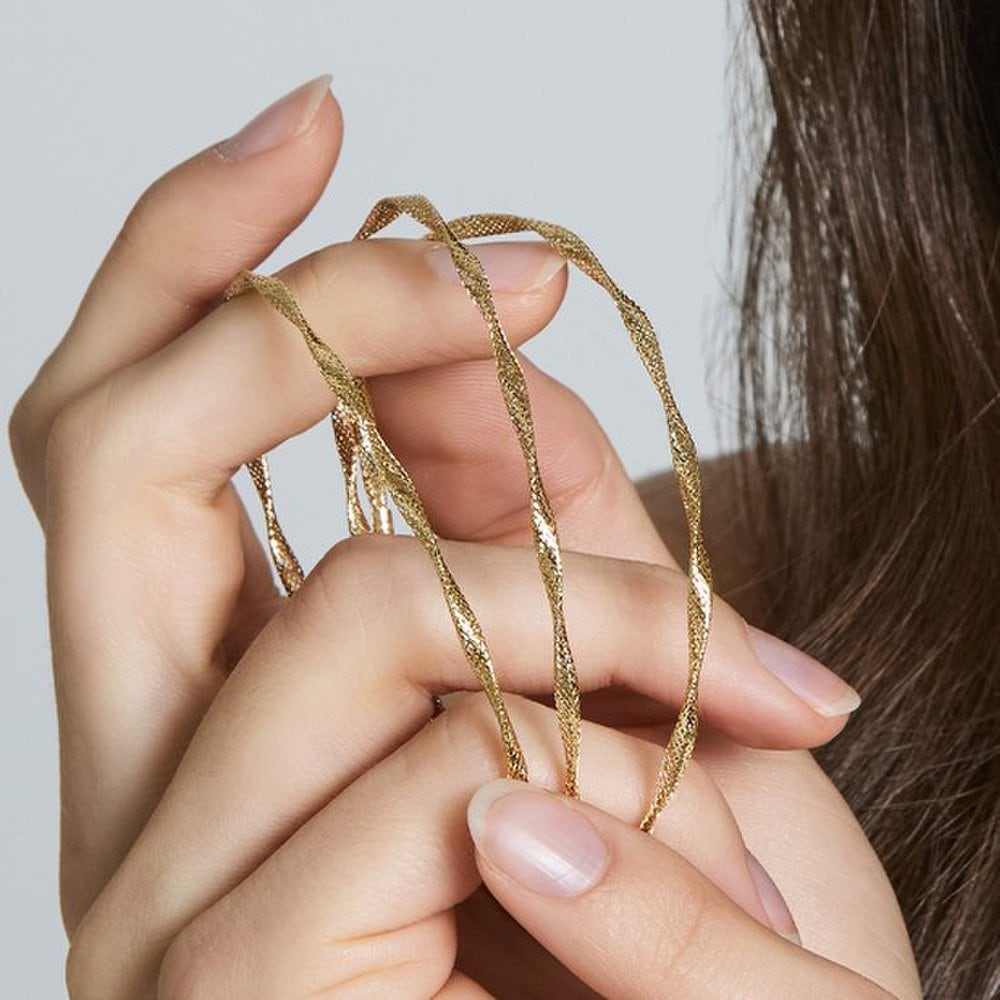 

14K Glam Crush Twist Layered Bracelet Gcbdb589